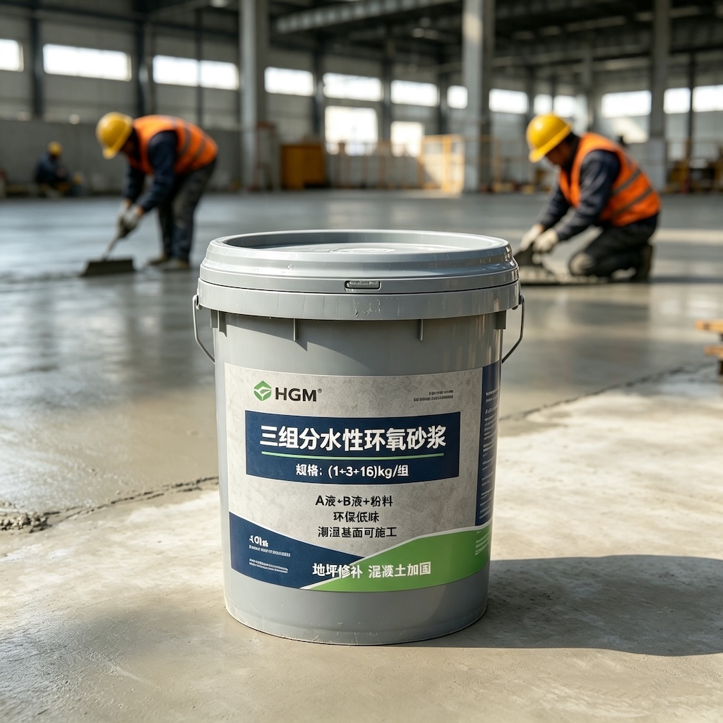 崇仁三组份水性环氧砂浆